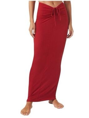 SKIMS Soft Lounge Ruched Maxi Skirt